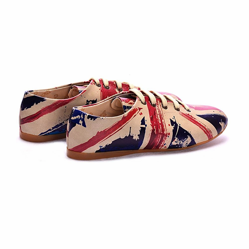 Flag Ballerinas Shoes SLV047 Shoes Flats Oxfords