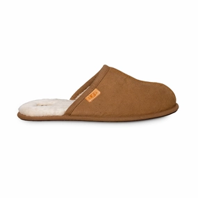 Cheap Ballet Slippers UGG Scuff Corduroy Chestnut Slippers - Men's