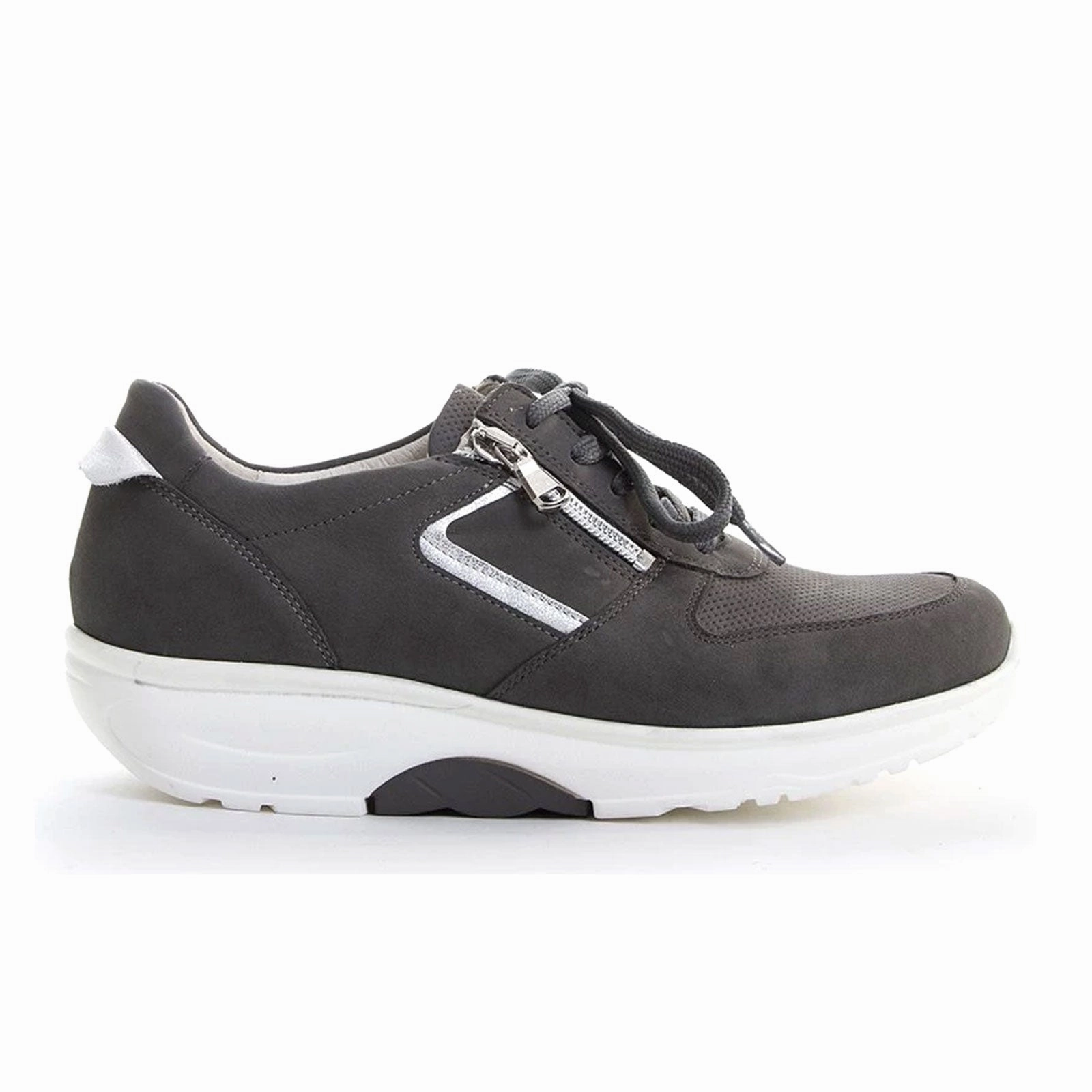 Waldlaufer Annie 999004 Lace Up (Women) - Grey Nubuck Casual Shoes Sneakers
