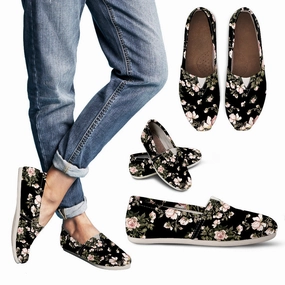 Floral Pattern Handcrafted Casual Shoes Mesh Dress Sneakers Oxfords Business Casual Shoes