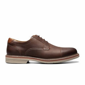 Casual Shoes To Wear With Suit Florsheim Norwalk Cap Toe Oxford (Men) - Brown Crazy Horse