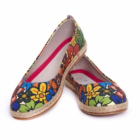 Flowers Ballerinas Shoes FBR1194 Sustainable Flats Shoes