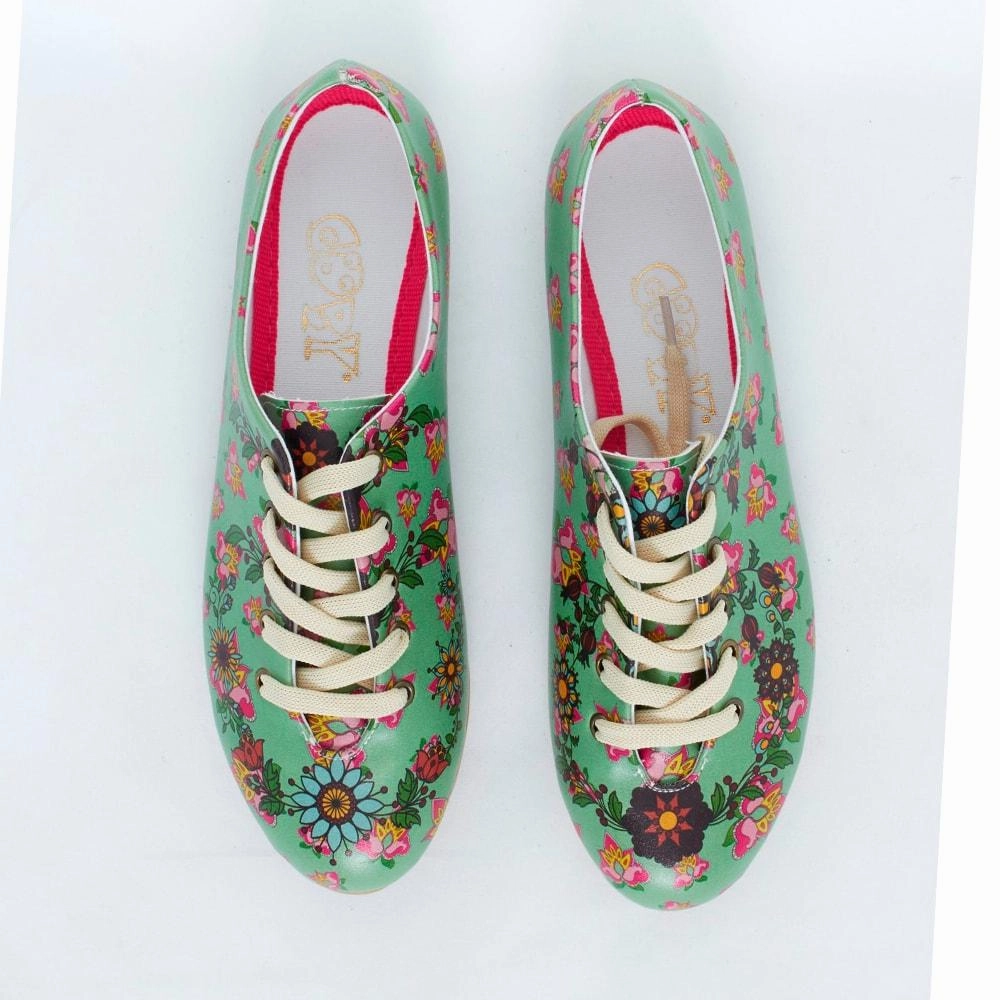 Flat Shoes With Pencil Skirt Flowers Ballerinas Shoes SLV071