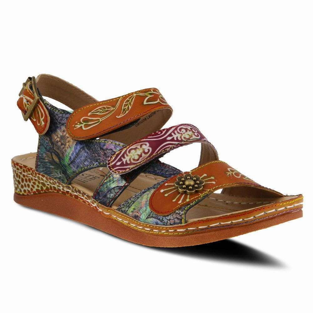 L'artiste by Spring Step Women's Sumacah Camel Multi Running Shoes Flexible Flat Feet