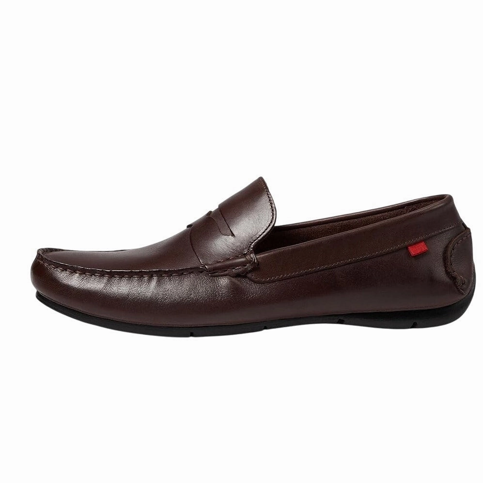 Penny Loafers With Penny In Them Marc Joseph New York Mens Monaco Loafers US 10 EU 43.5 Brown Leather NIB