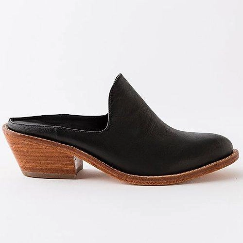 Flat Gold Shoes Fortress Michelle - Black