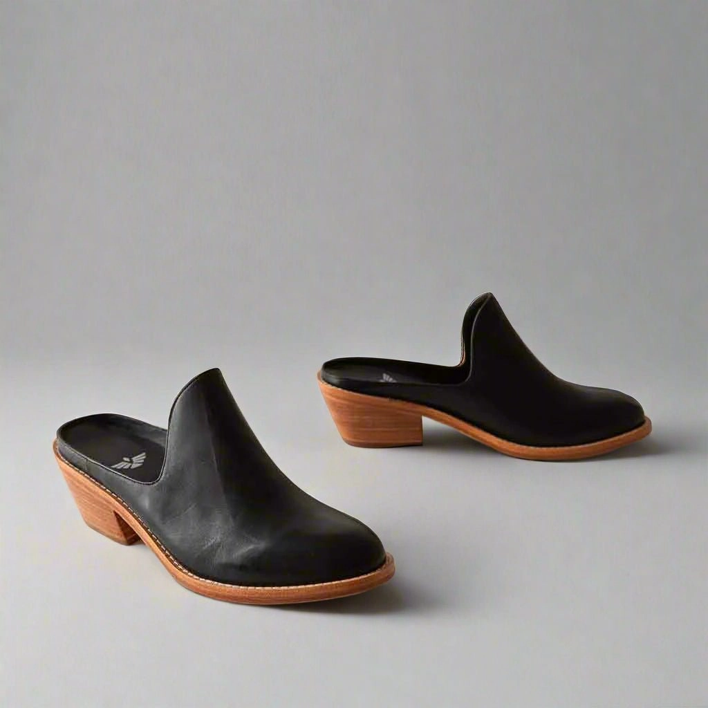 Mary Jane Flat Dress Shoes Fortress Michelle - Black