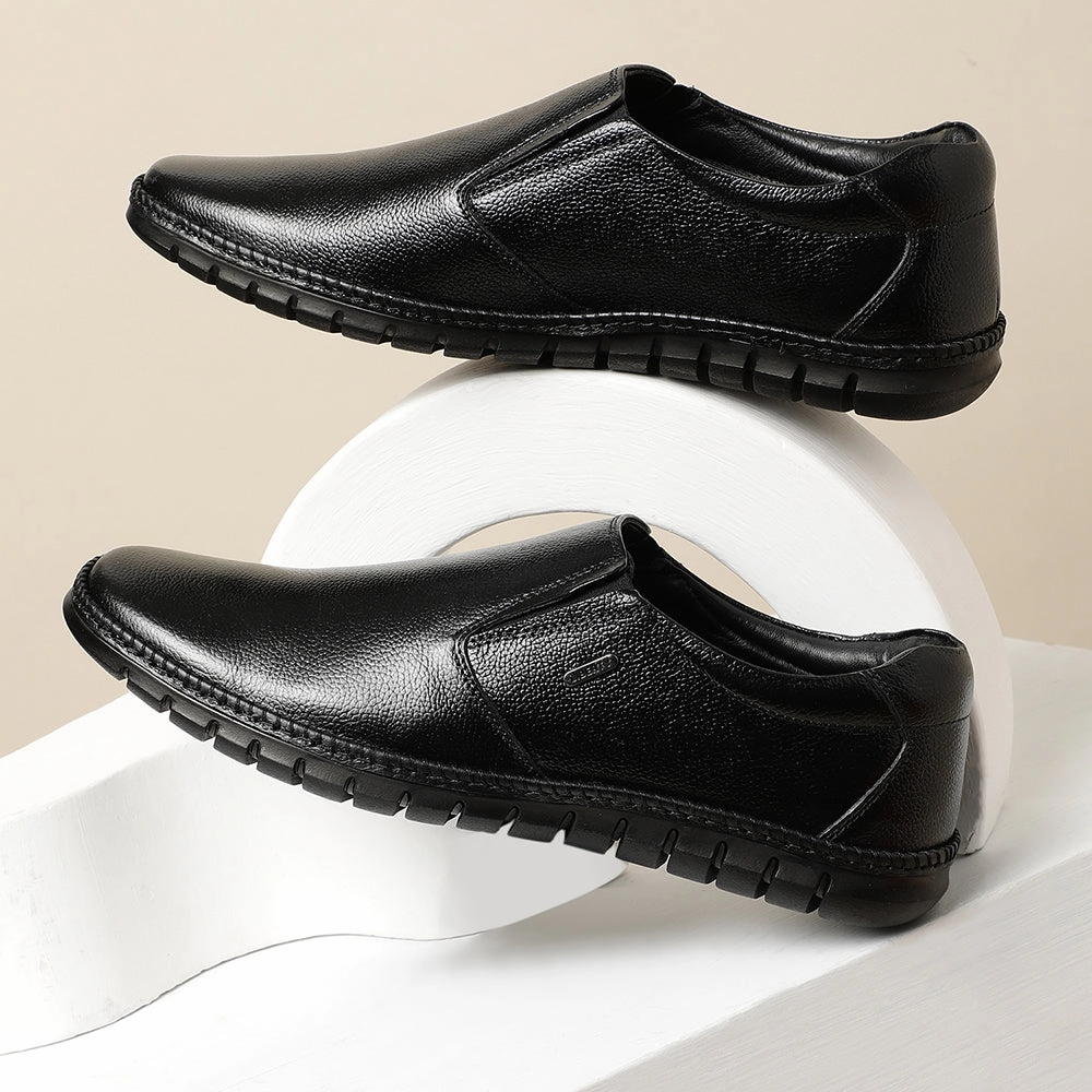 Fortune (Black) Casual Formal Slip on Shoes For Men BRL-11 By Liberty Dockers Feinstein Casual Shoes