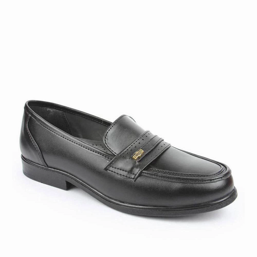 Fortune (Black) Classic Loafer Shoes For Men ARMANI By Liberty Office Shoes Loafers