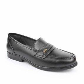 Italian Loafers Fortune (Black) Classic Loafer Shoes For Men ARMANI By Liberty