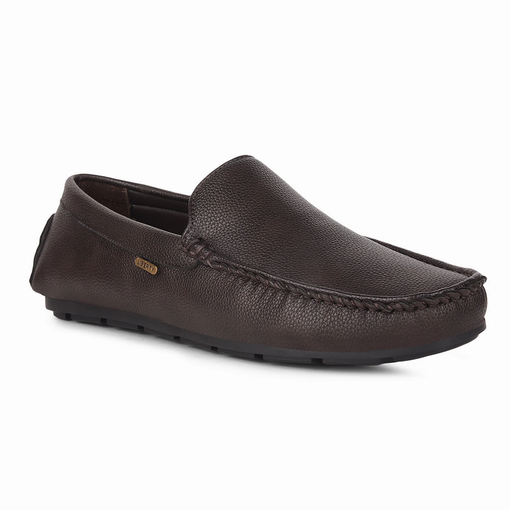 Birdie Loafers Fortune Brown Loafers For Men VCL-108 By Liberty