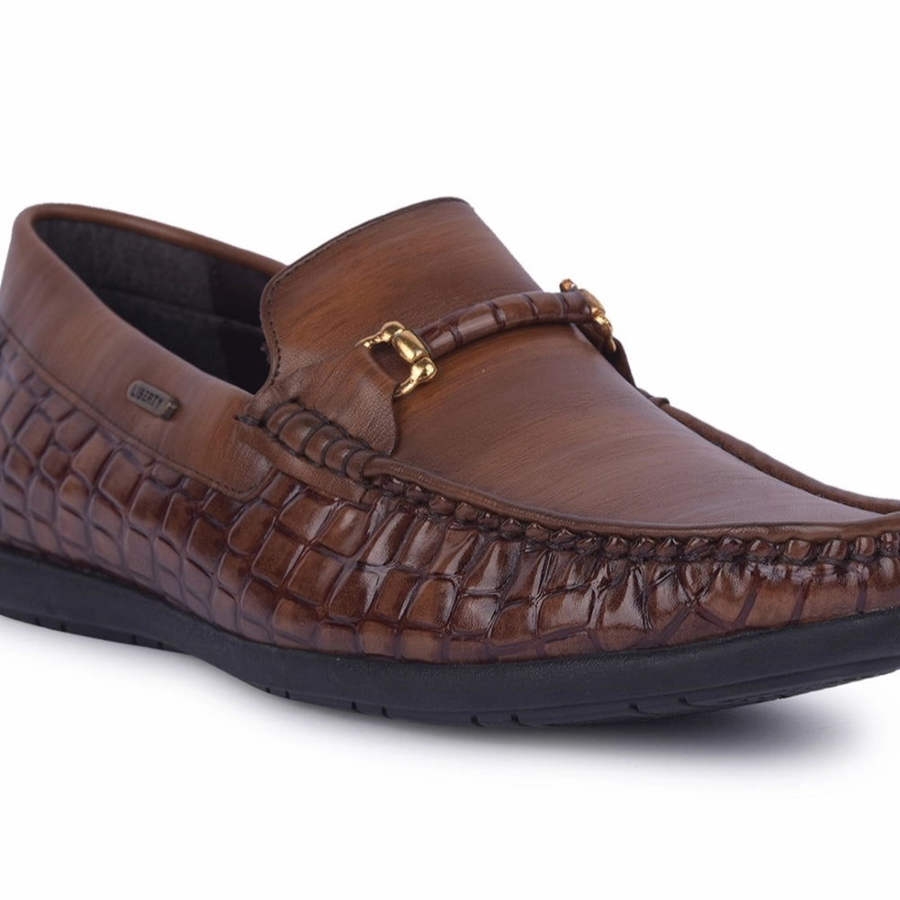 Casual Shoes Waterproof Fortune Tan Casual Non Lacing Shoes For Men OSL19 By Liberty