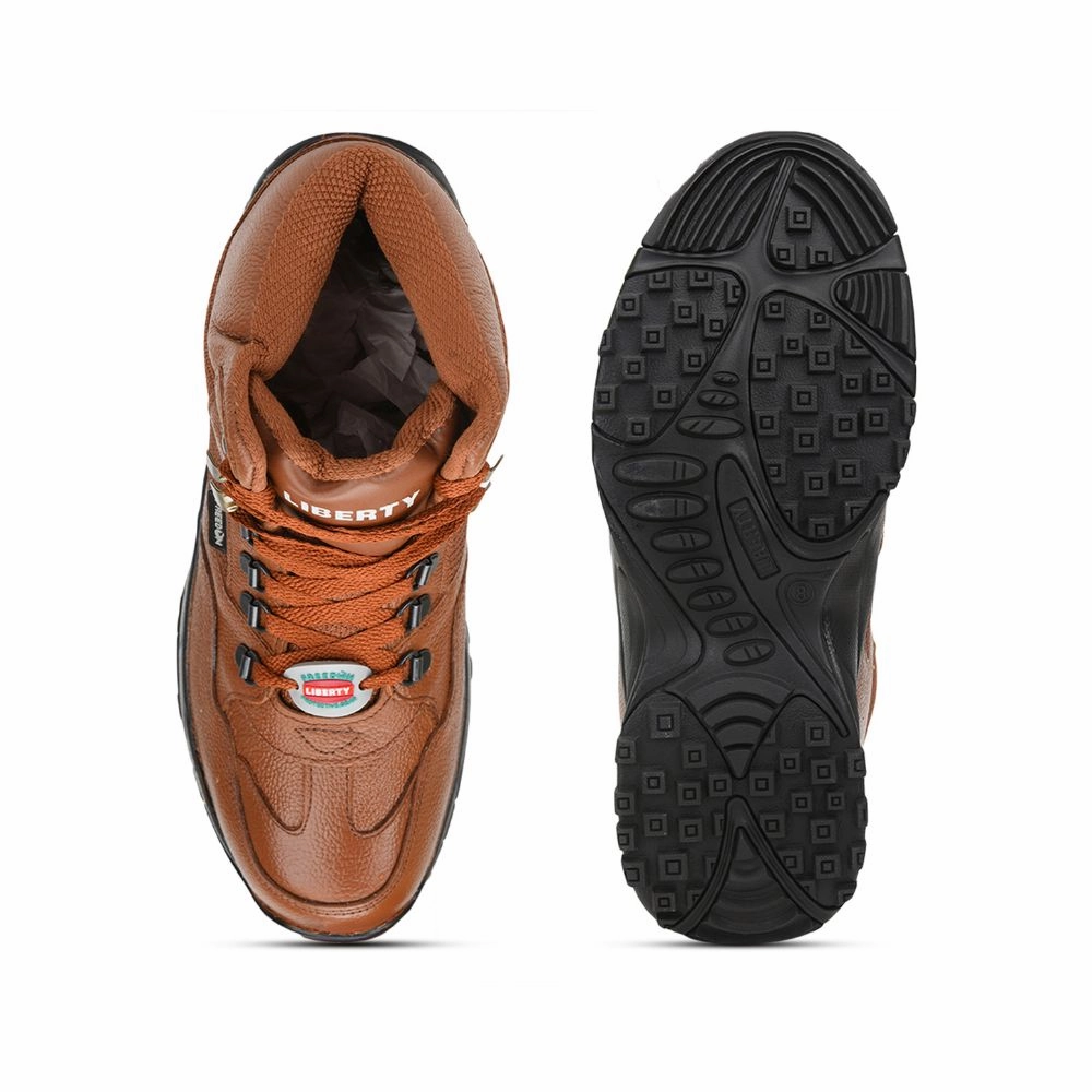 Casual And Formal Shoes Combo Freedom By Liberty Mens SHAURYA Defence Lacing Tan Trekking Boots