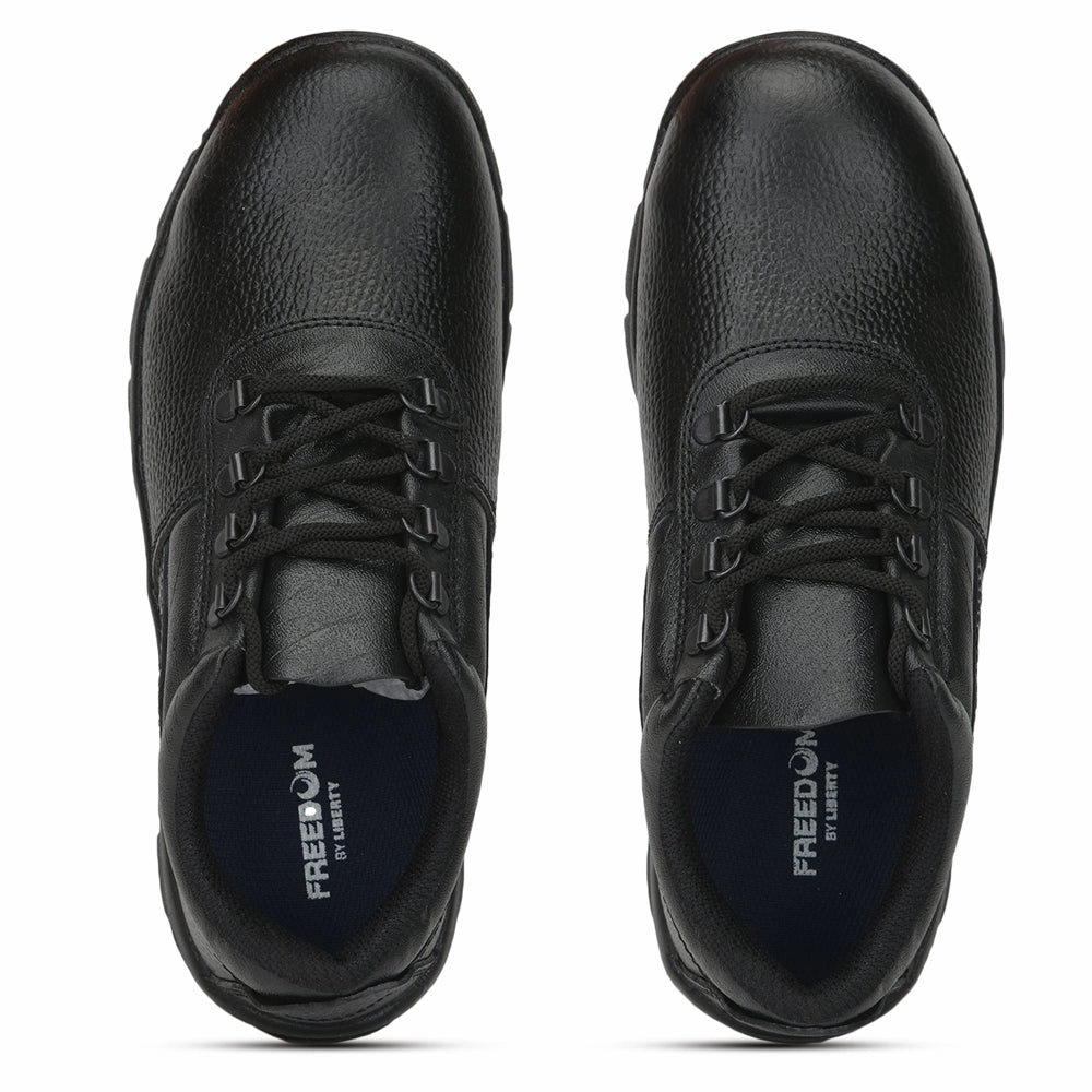 Best Casual Shoes For Bunions Freedom Casual Lacing Shoes For Men (Black) ARMOUR-ST By Liberty