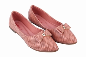LADIES FLAT BELLY SHOE 994240 Gold Silver Flat Shoes