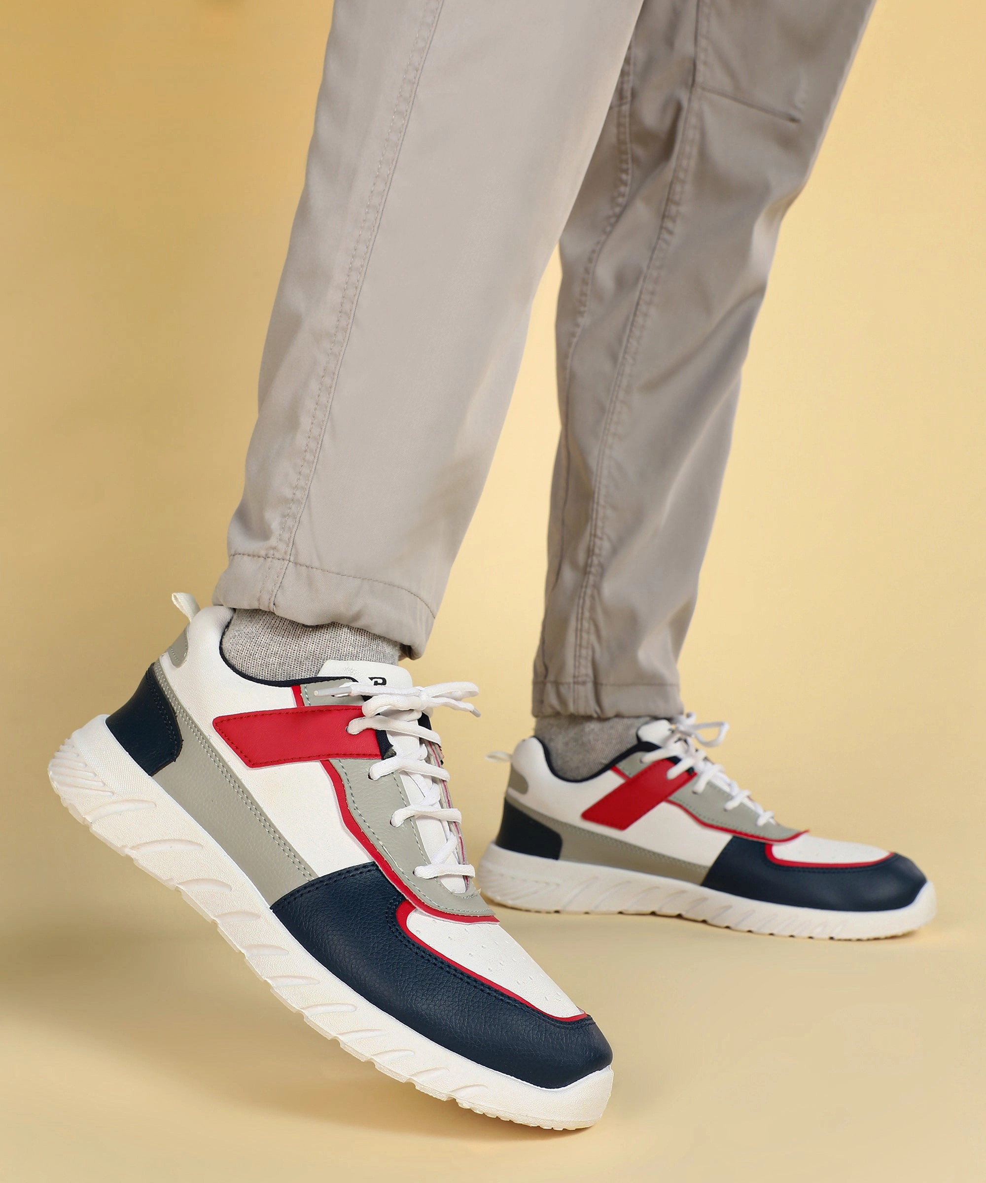 Business Casual Skate Shoes Paragon K1022G Men Casual Shoes | Stylish Walking Outdoor Shoes for Everyday Wear | Smart & Trendy Design  | Comfortable Cushioned Soles White