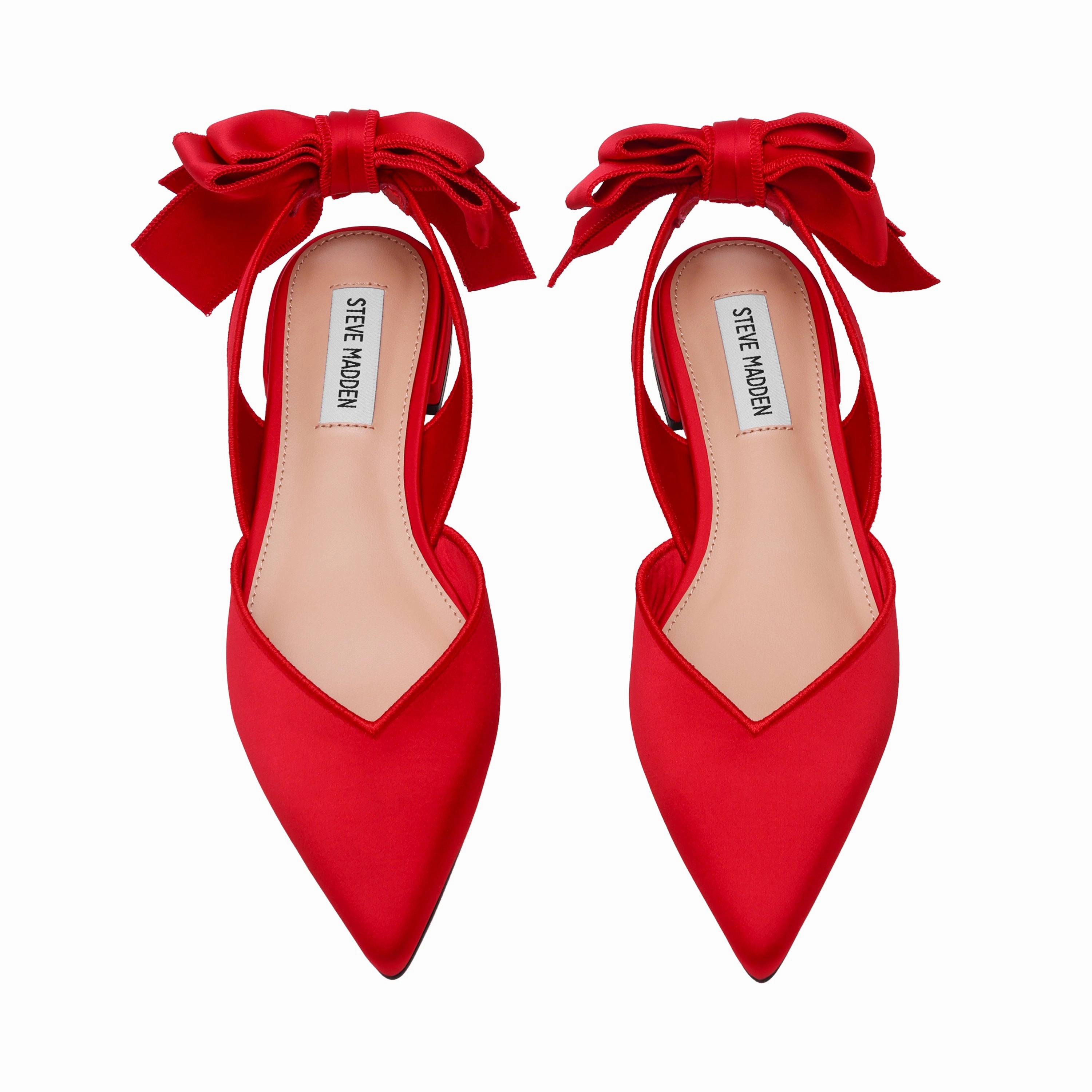 In Flat Shoes Synthia Flat Shoe RED SATIN