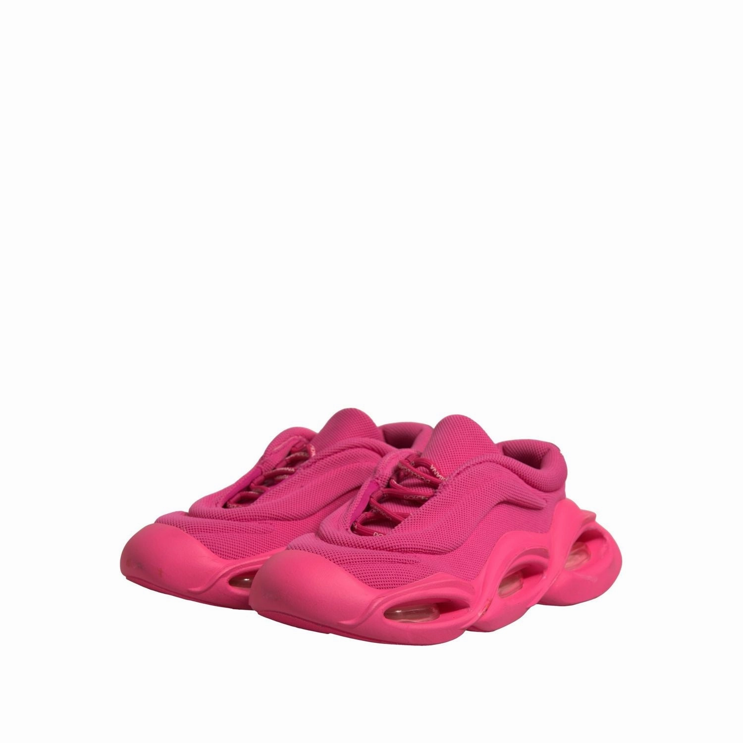 Dolce & Gabbana Pink Wave Low Top Lace Up Men Sneakers Shoes Vintage Sneakers Shoes