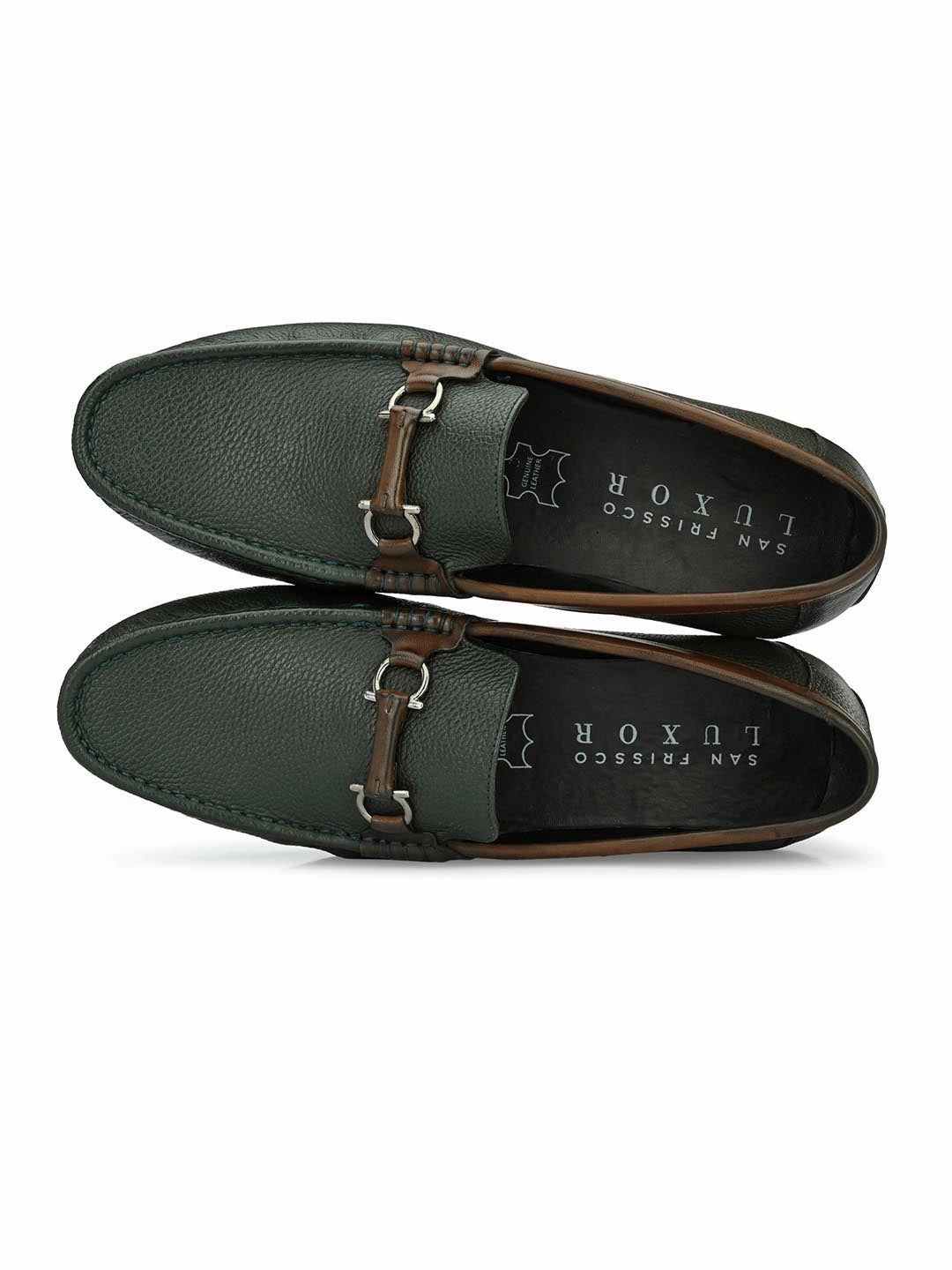 Sutton Green Loafers with Buckle Sustainable Loafers