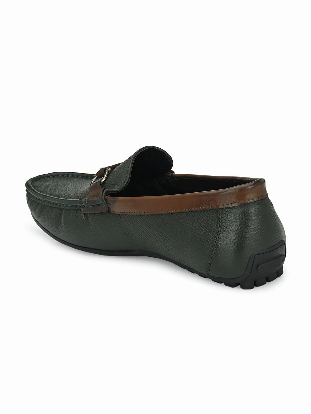 Sutton Green Loafers with Buckle Loafers Bar And Grill