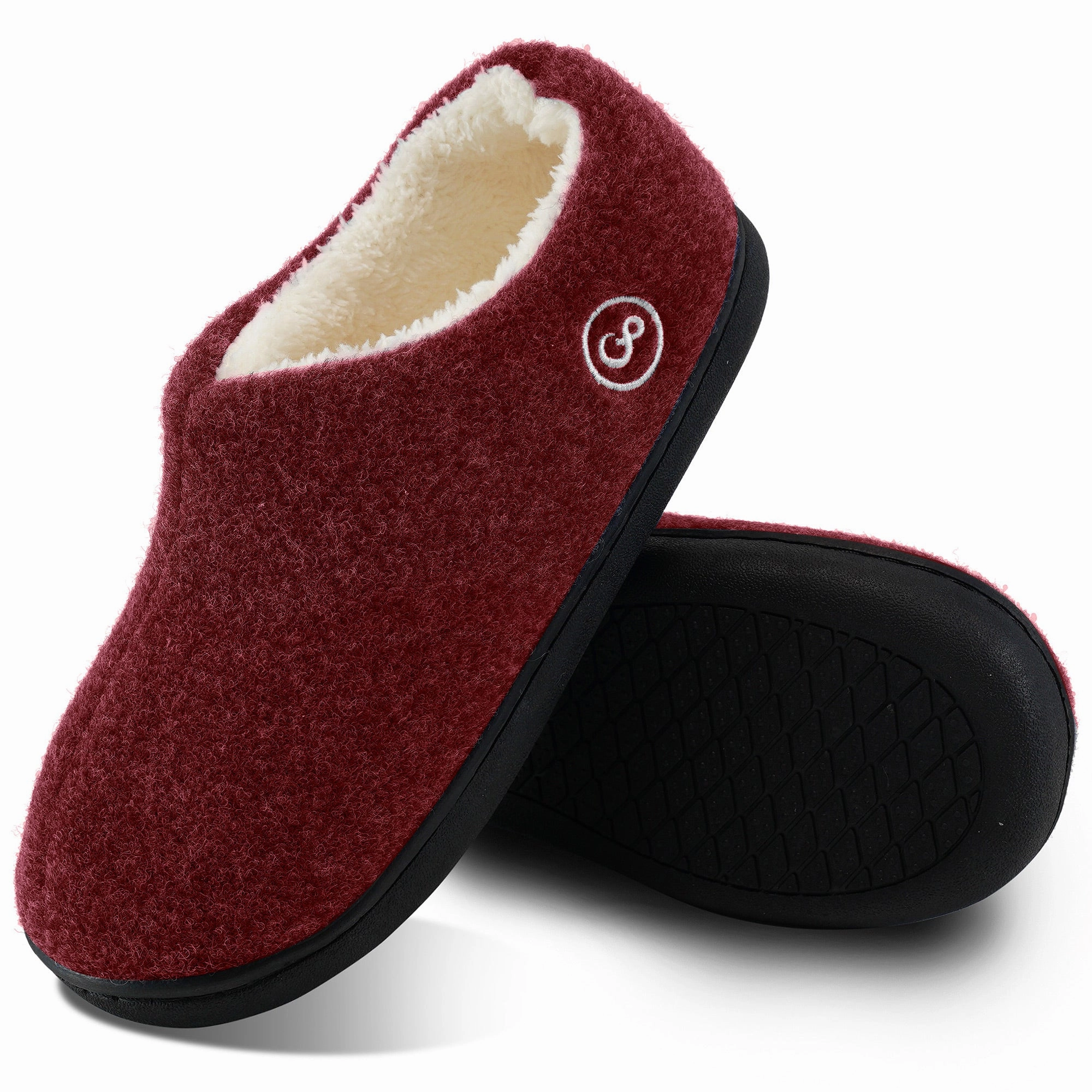 Armani Slippers Ecetana Womens Comfortable Slippers Plush Fleece Lined Memory Foam Closed Back House Shoes