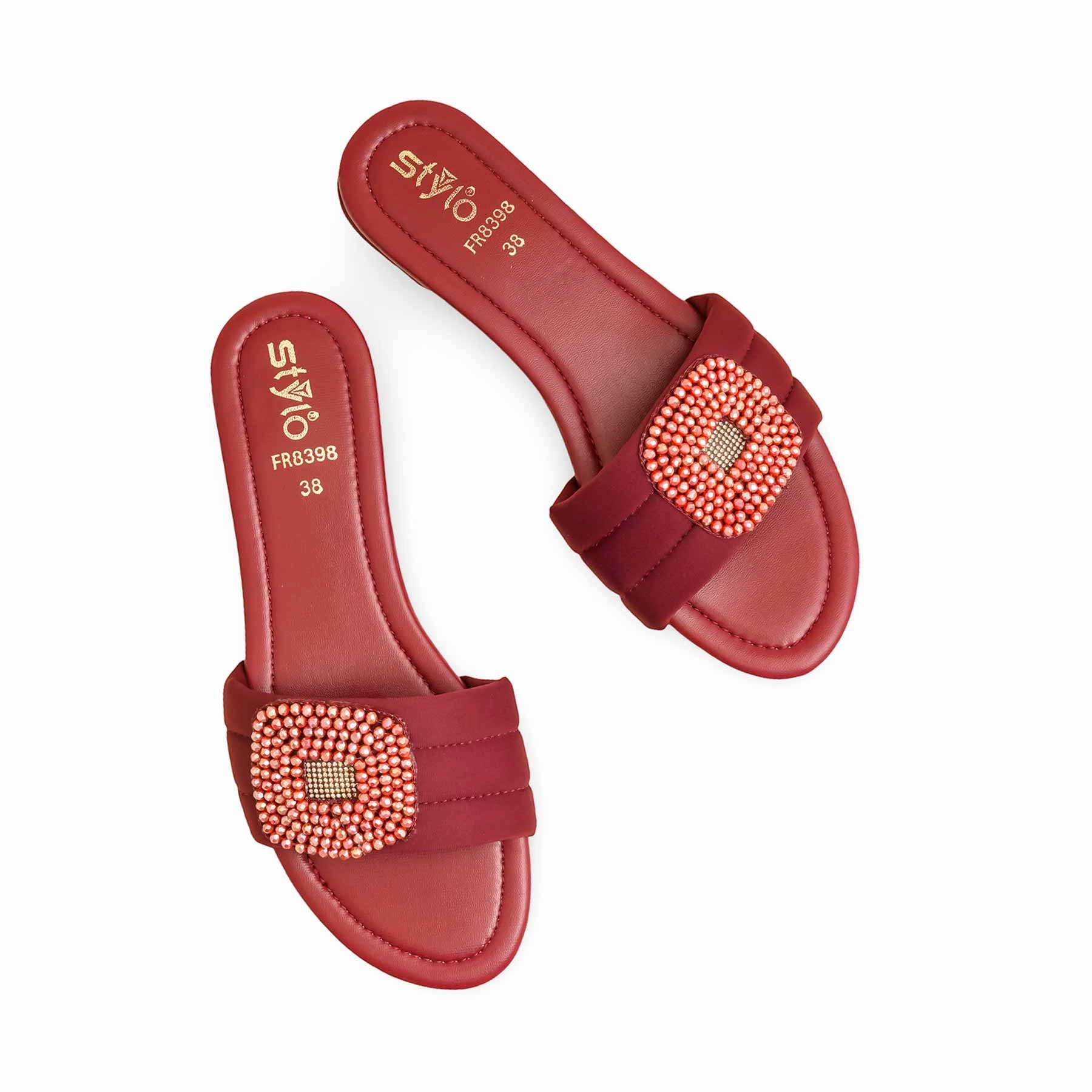 Nitro Slides Maroon Formal Slipper For Ladies FR8398