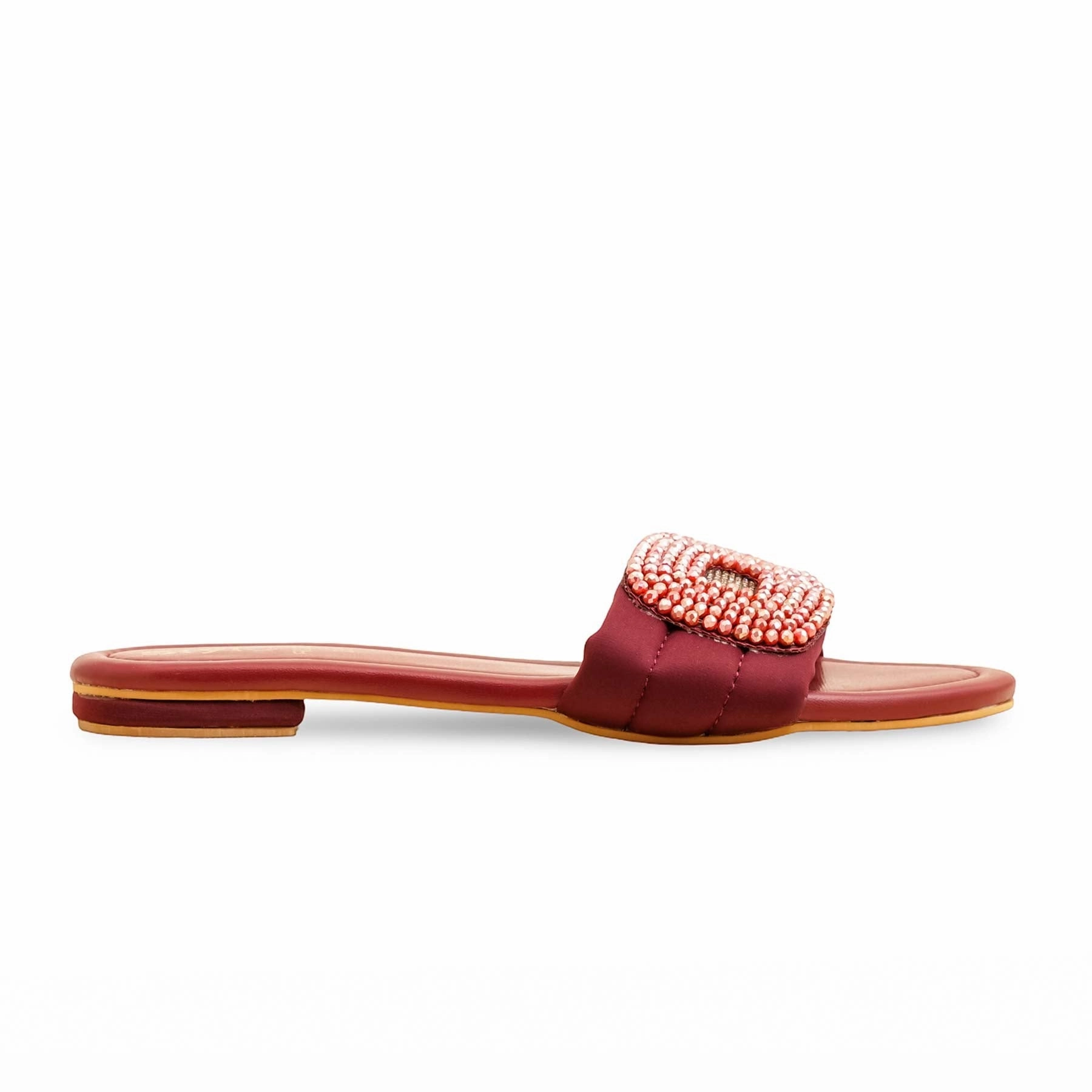 Discontinued Slippers Maroon Formal Slipper For Ladies FR8398