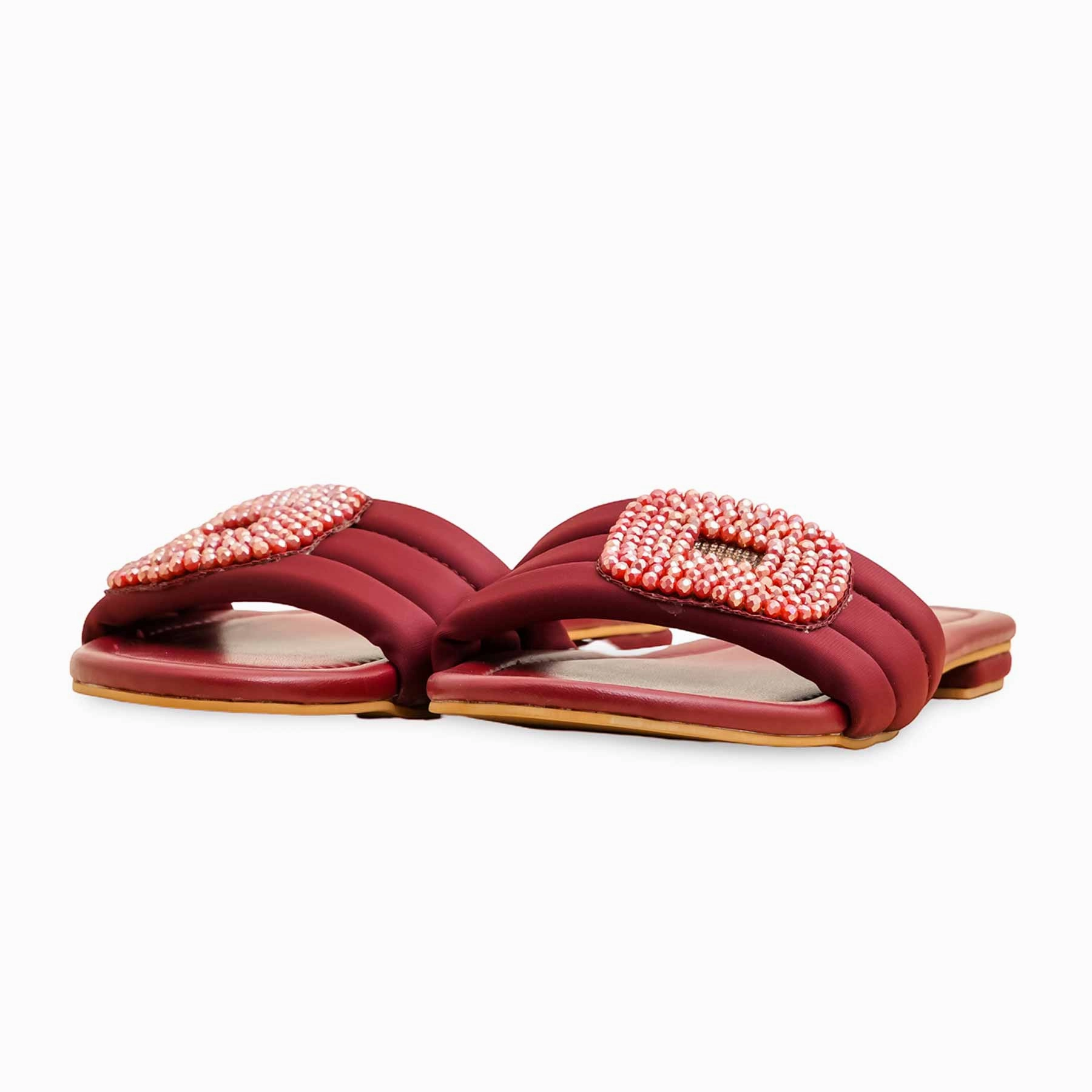 Planters Fasciitis Slippers Maroon Formal Slipper For Ladies FR8398
