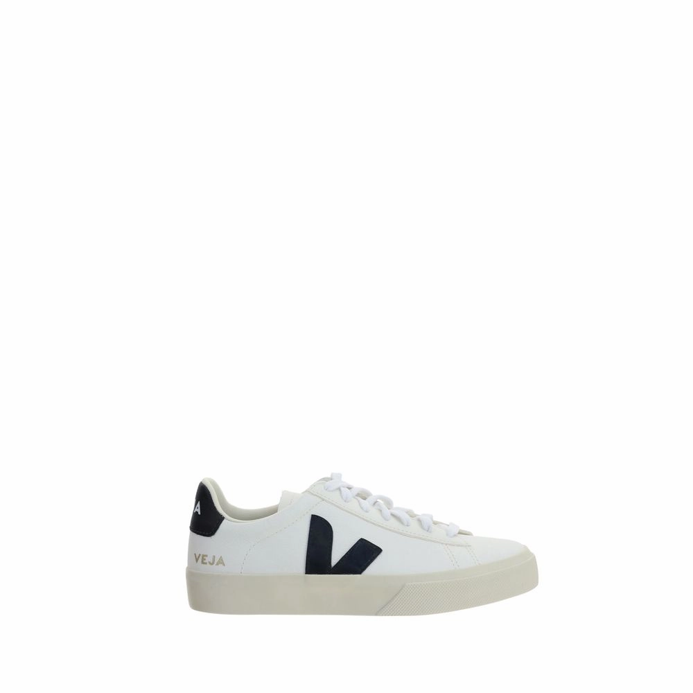 Veja White Calf Leather Bos Taurus Low Top Sneakers Sneakers Cleaner