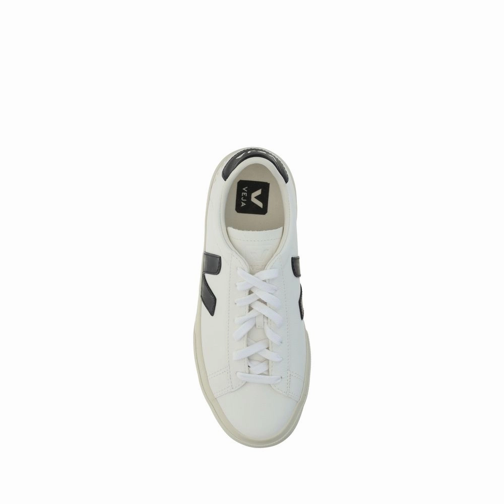 Veja White Calf Leather Bos Taurus Low Top Sneakers Dress Sneakers
