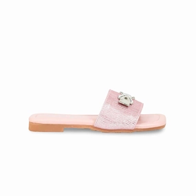Old Friend Footwear Slippers Girls Peach Casual Slipper KD5559