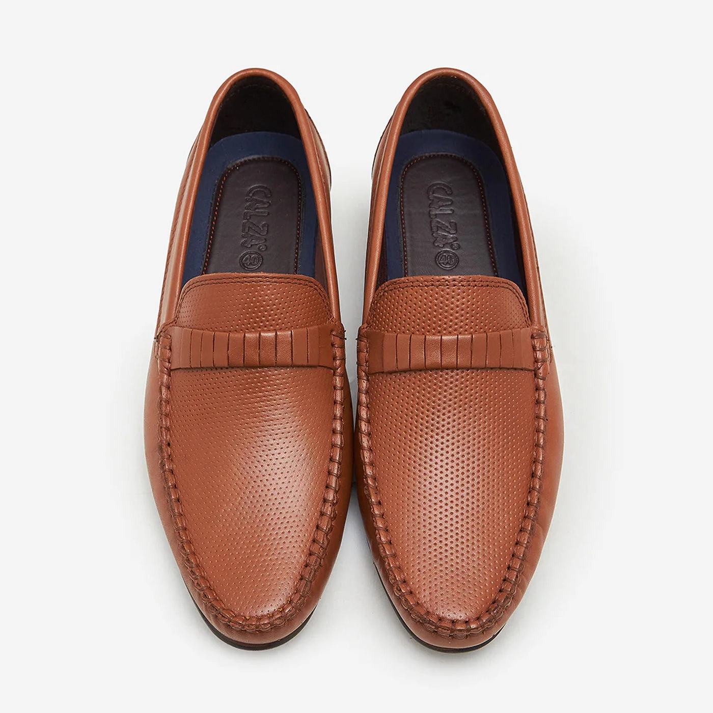 Men's Textured Leather Loafers Jirai Kei Loafers