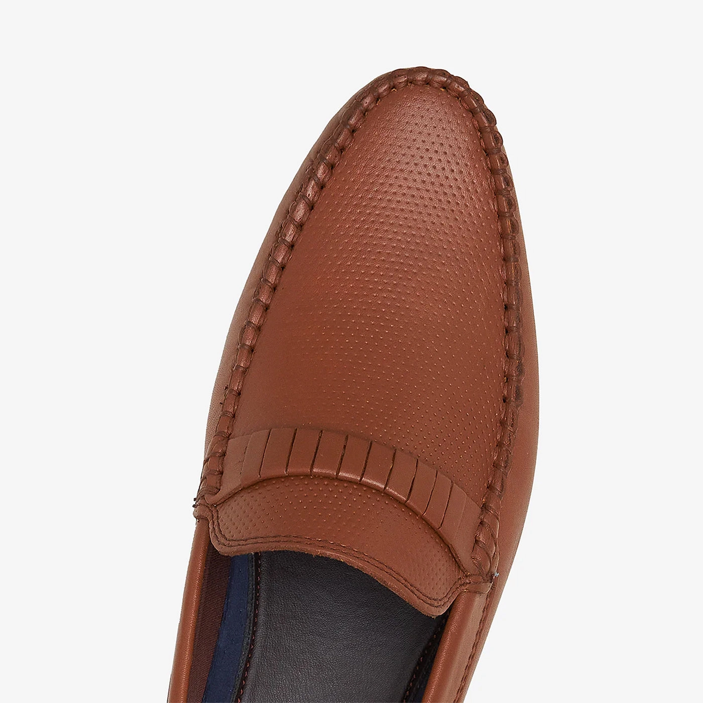 Comfortable Loafers For Walking Men's Textured Leather Loafers