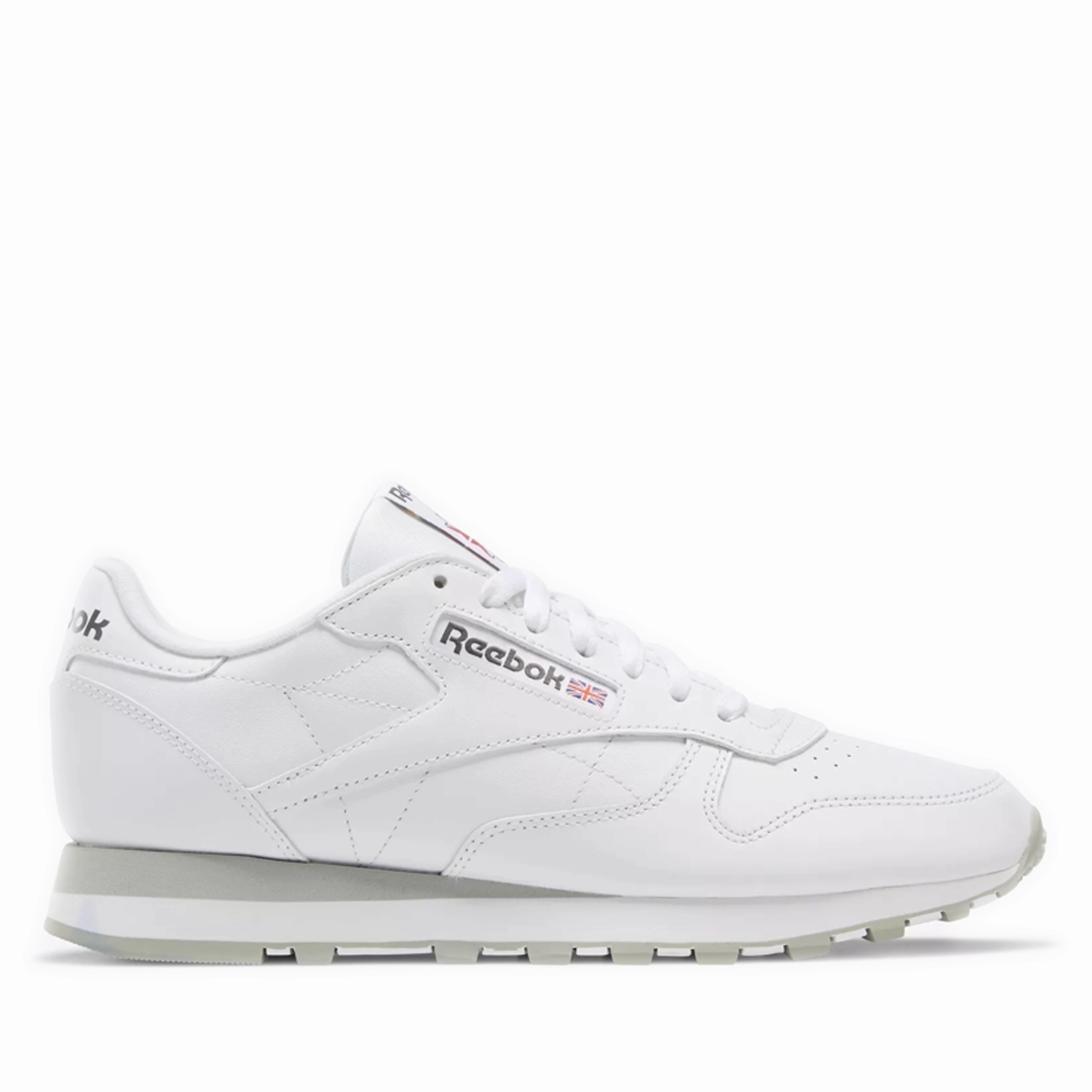 Pearl Sneakers Men's Reebok Classic Leather Shoes - White/Pure Grey