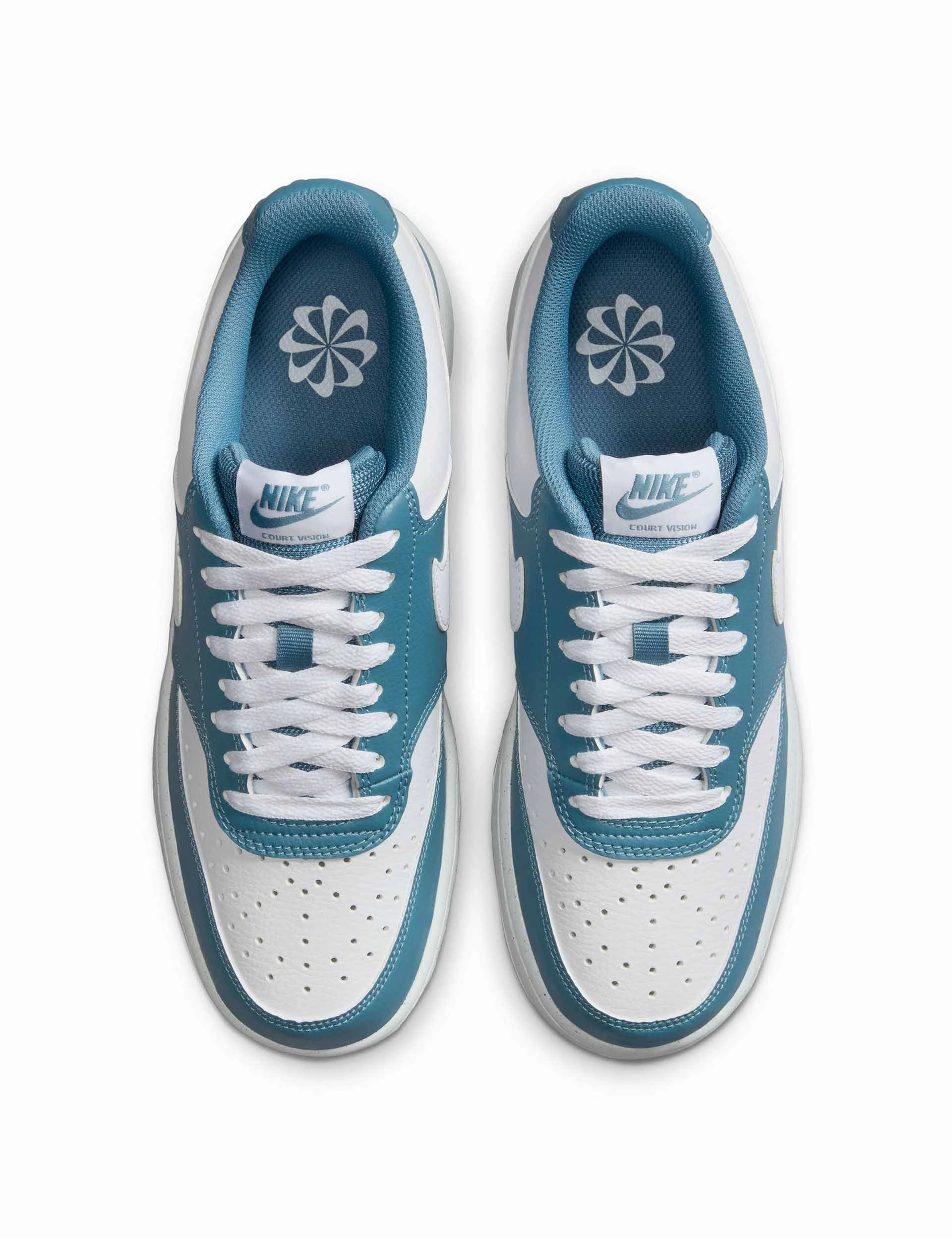 Asics Gel Kayano Running Shoes Court Vision Low Next Nature Shoes - White/Smokey Blue