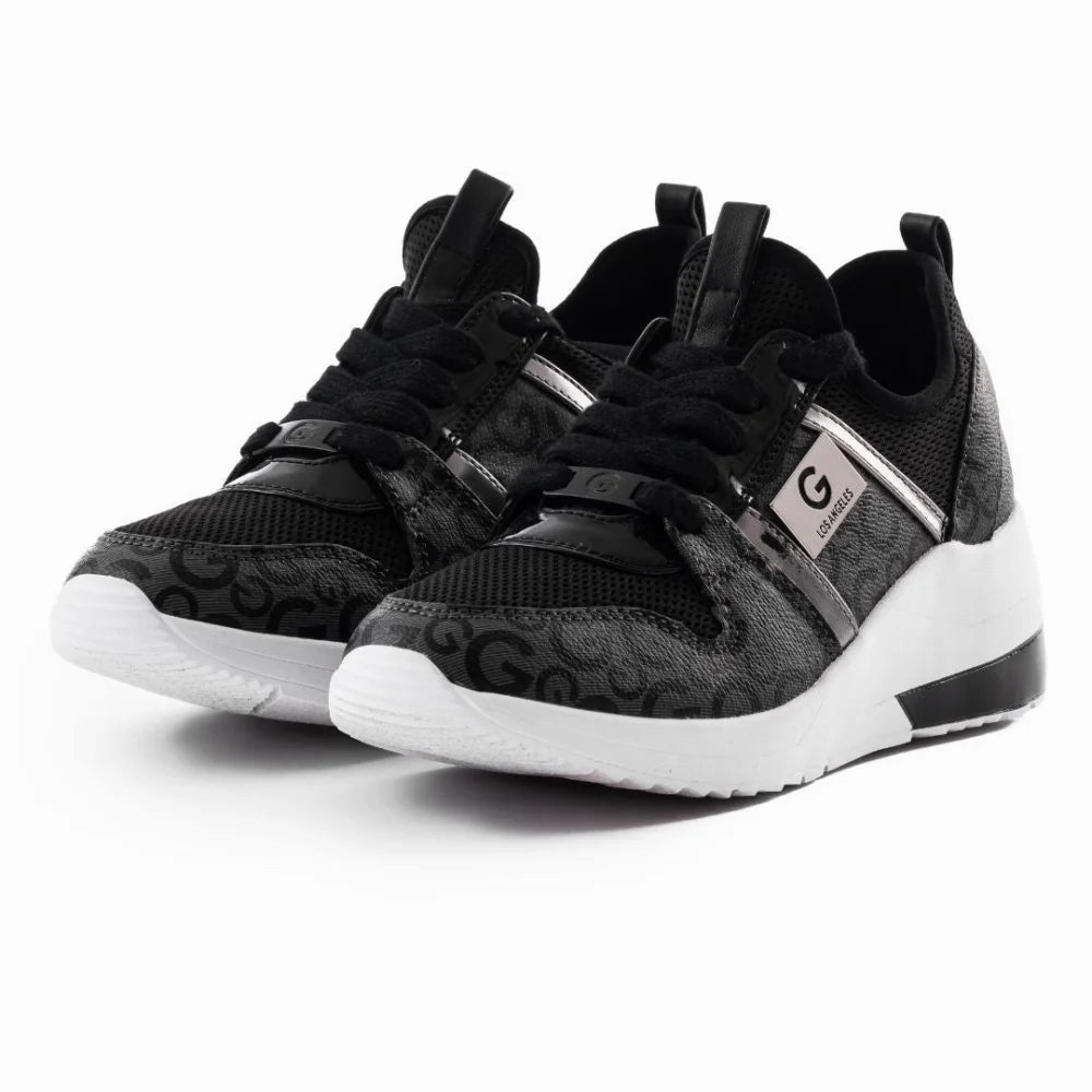 Comfy Sneakers For Walking GBG Los Angeles Vercent Sneaker Women - BLK BRN