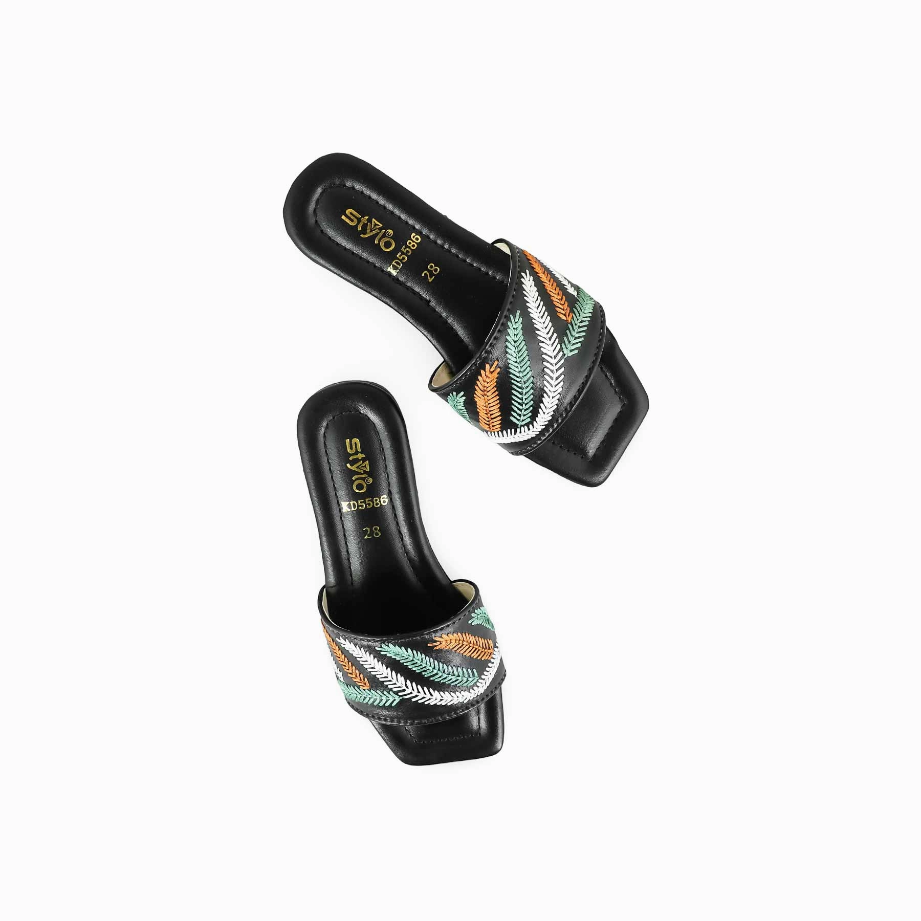 Girls Black Casual Slipper KD5586 Best Ballet Slippers