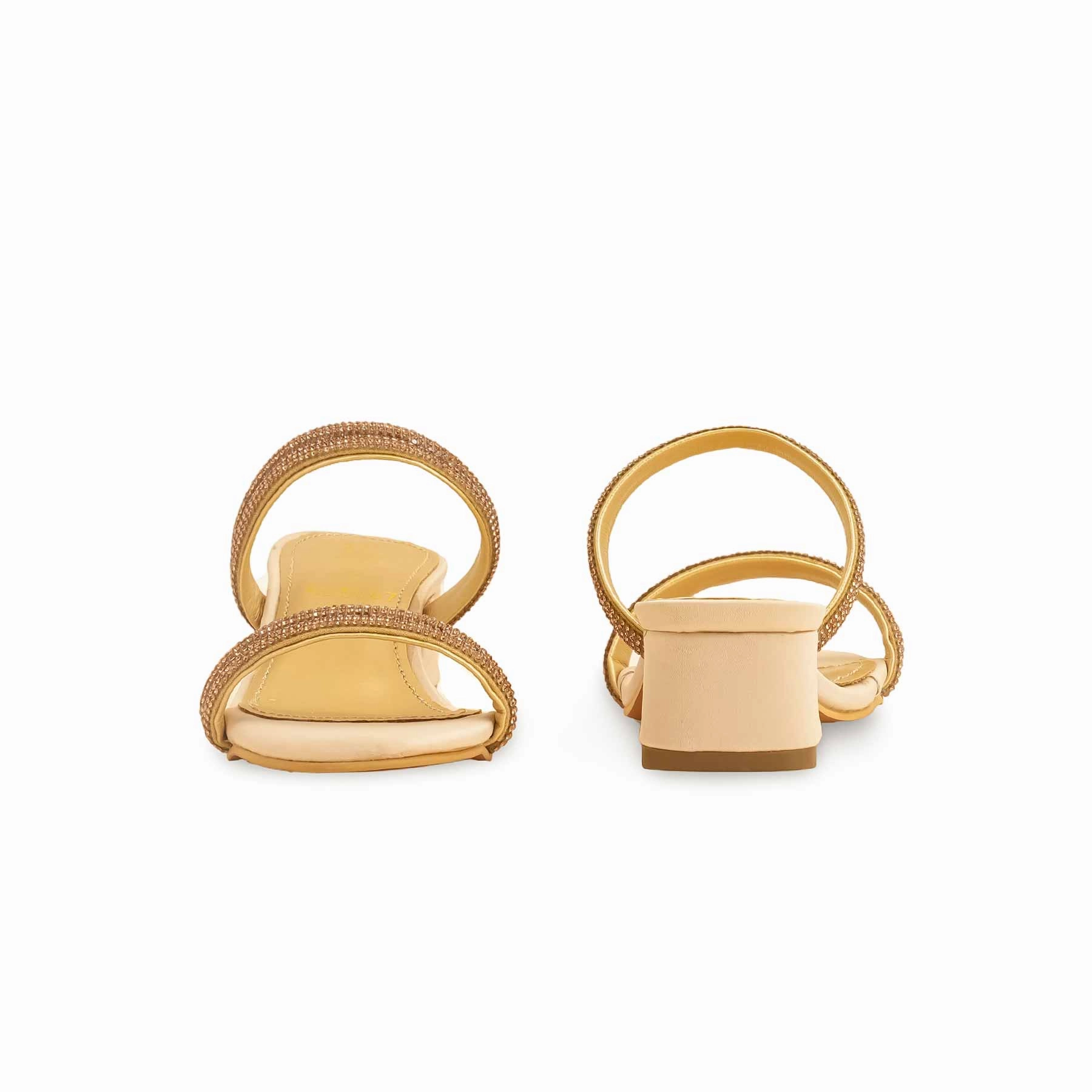 Nutcracker Slippers Girls Golden Fancy Slipper KD5667