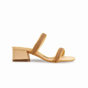 Whisper Slippers Girls Golden Fancy Slipper KD5667