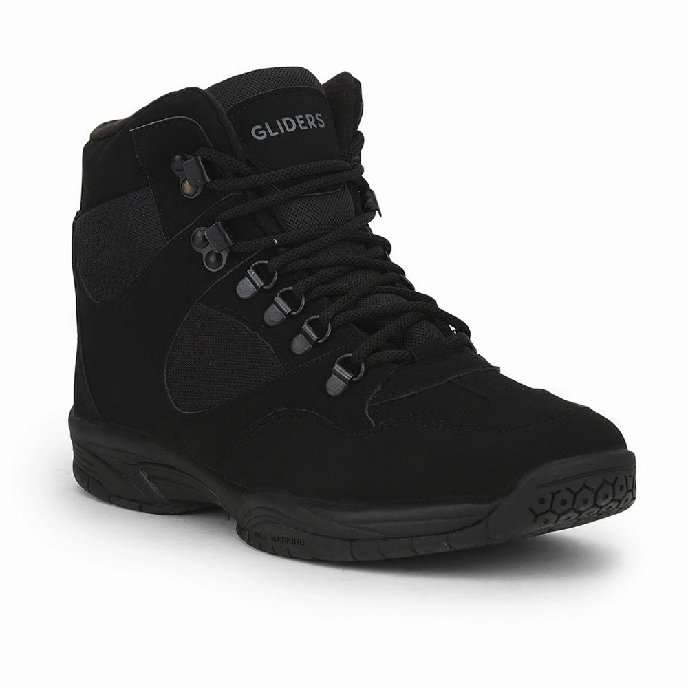 Best Casual Shoes For Arch Support Gliders (Black) Casual Lace Up Shoes For Men EVEREST-1 By Liberty