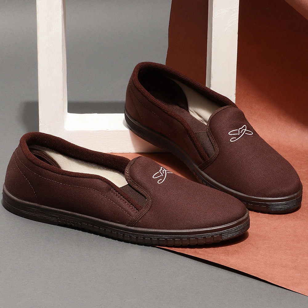 Gliders Casual Slip on Brown Moccasins Shoes For Men JOGGING-E By Liberty Casual Shoes Wear Suit