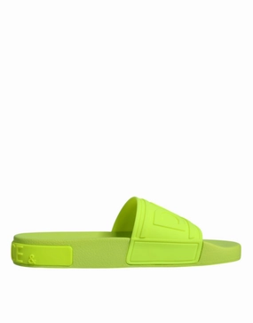 Best Europe Walking Sandals Green Rubber Slides Sandals Beachwear Shoes