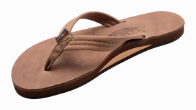 Vionic Tide Flip Flops Luxury Medium Strap Nogales Wood