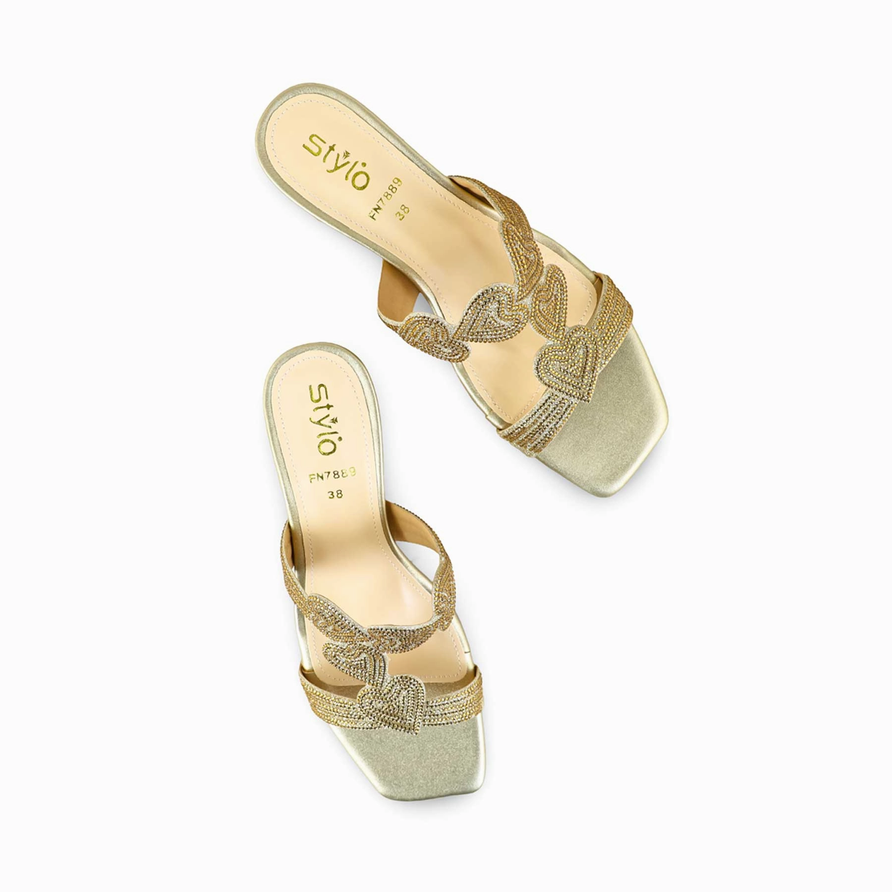 Golden Fancy Slipper For Ladies FN7889 Waysoft Slippers