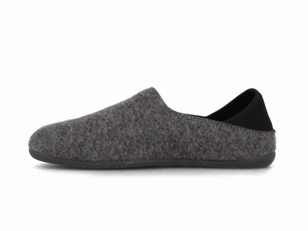Smell Slippers Gottstein Women Men Wool 'Slip-On', grey charcoal