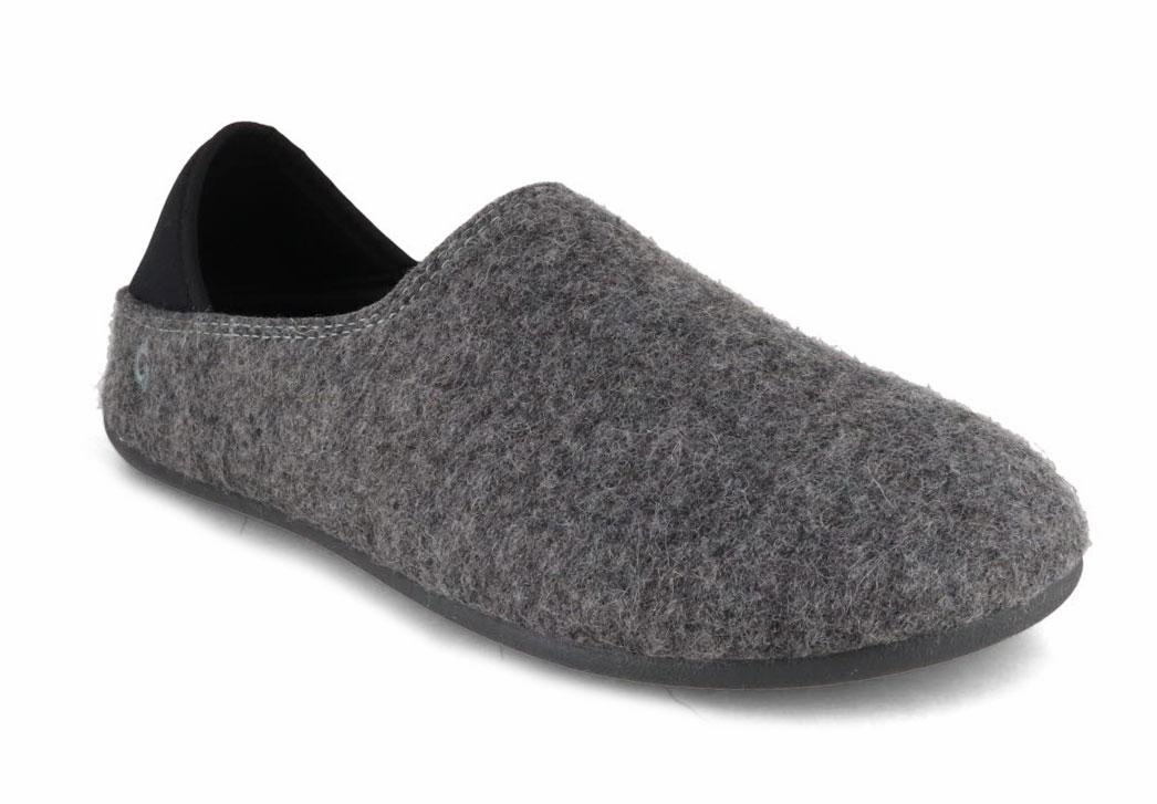 Gottstein Women Men Wool 'Slip-On', grey charcoal Cyberpunk Slides