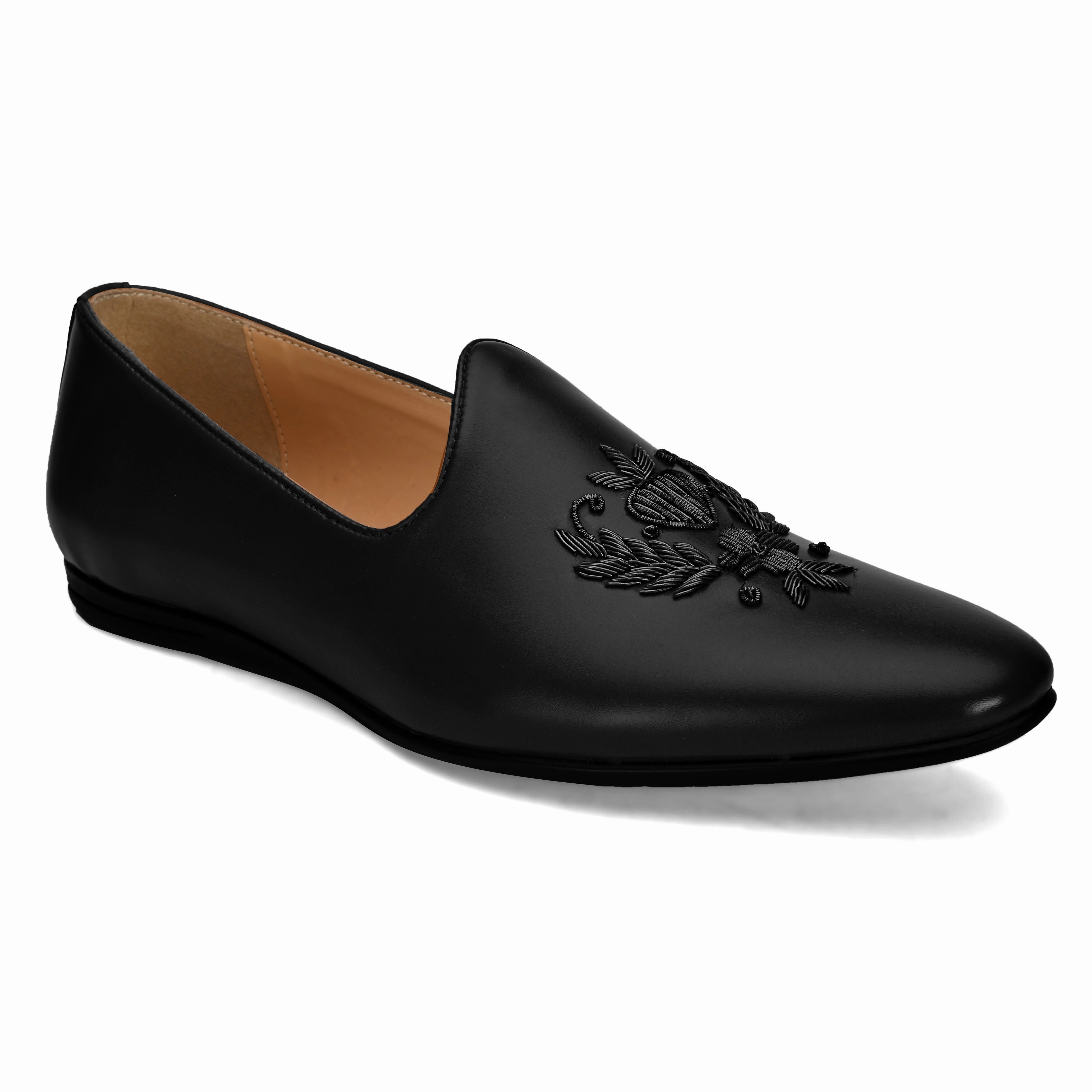Baker Embroidered Loafers Black Suit With Loafers