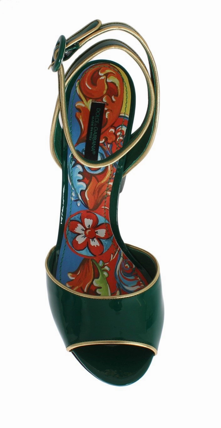 Green Leather Handpainted Shoes Sandals Macy's