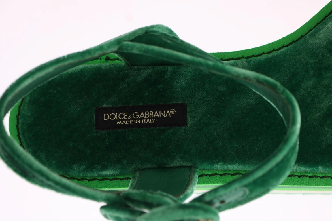 Green Velvet Platform Sandals Wedges Sandals Royal Barbados Reviews