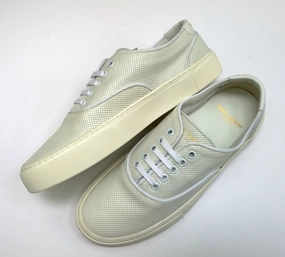 Best Shoe Support For Flat Feet Saint Laurent Venice Low Top Sneakers in Off White Perforated Leather New in Box Trainers